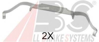 A.B.S. 1638Q Комплектующие, колодки дискового тормоза