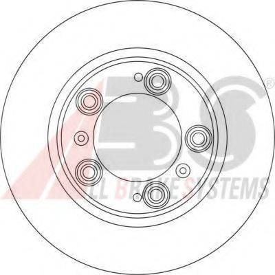 A.B.S. 17072 Тормозной диск