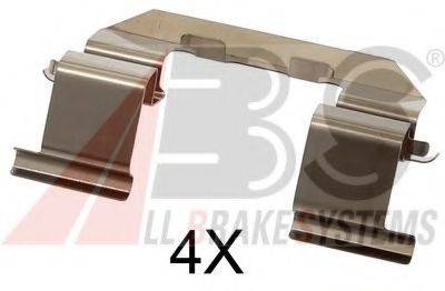 A.B.S. 1723Q Комплектующие, колодки дискового тормоза