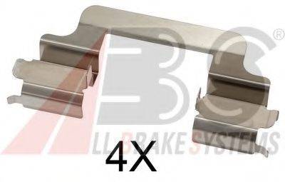 A.B.S. 1727Q Комплектующие, колодки дискового тормоза