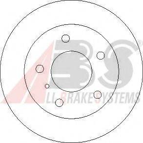 A.B.S. 17366 Тормозной диск