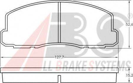 A.B.S. 36508 Комплект тормозных колодок, дисковый тормоз