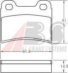 A.B.S. 36814 Комплект тормозных колодок, дисковый тормоз