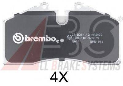 A.B.S. 36815S Комплект тормозных колодок, дисковый тормоз