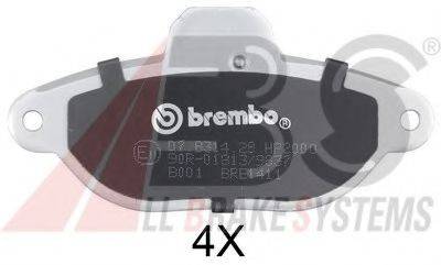 A.B.S. 36854S Комплект тормозных колодок, дисковый тормоз