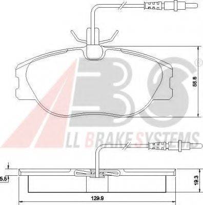 A.B.S. 36899OE Комплект тормозных колодок, дисковый тормоз