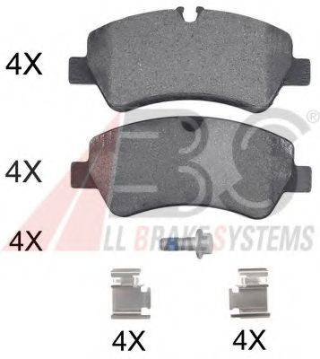 A.B.S. 37966OE Комплект тормозных колодок, дисковый тормоз
