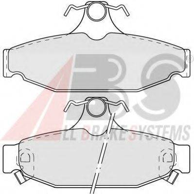 A.B.S. 38413 Комплект тормозных колодок, дисковый тормоз