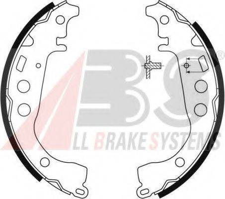 A.B.S. 9058 Комплект тормозных колодок