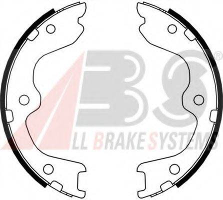 A.B.S. 9231 Комплект тормозных колодок, стояночная тормозная система