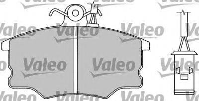 VALEO 597225 Комплект тормозных колодок, дисковый тормоз