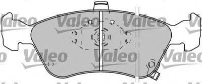 VALEO 597304 Комплект тормозных колодок, дисковый тормоз