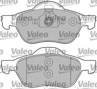 VALEO 597353 Комплект тормозных колодок, дисковый тормоз