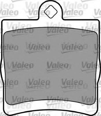 VALEO 597268 Комплект тормозных колодок, дисковый тормоз