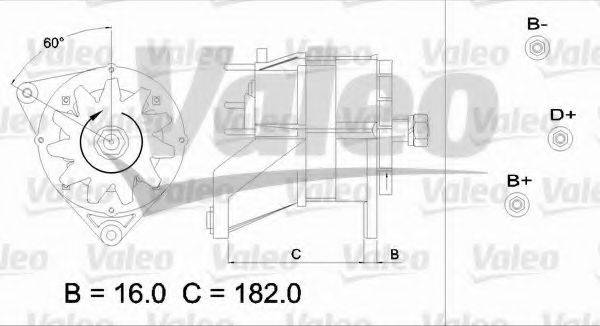 VALEO 436583 Генератор