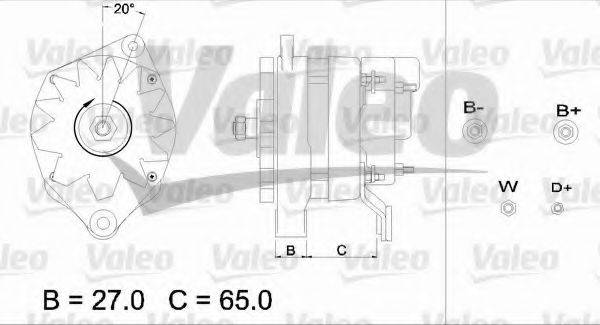 VALEO 436663 Генератор