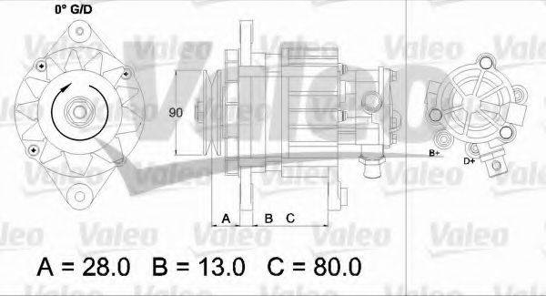 VALEO 437122 Генератор