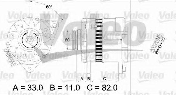 VALEO 437378 Генератор