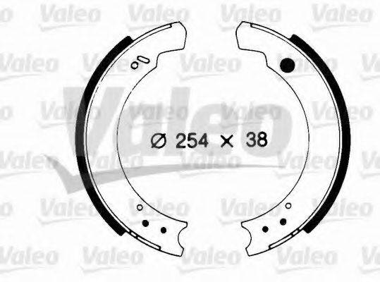 VALEO 562090 Комплект тормозных колодок