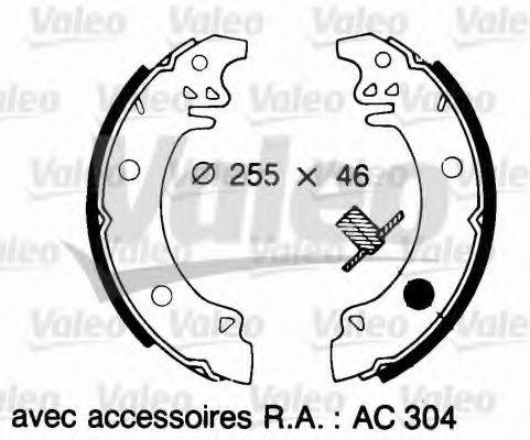 VALEO 562049 Комплект тормозных колодок