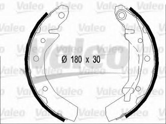 VALEO 562651 Комплект тормозных колодок