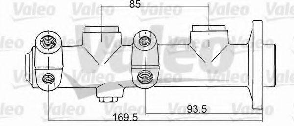 VALEO 350710 Главный тормозной цилиндр