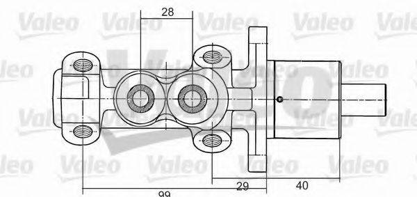 VALEO 350704 Главный тормозной цилиндр