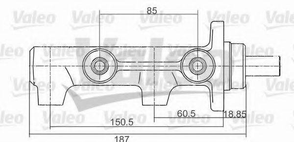 VALEO 350713 Главный тормозной цилиндр