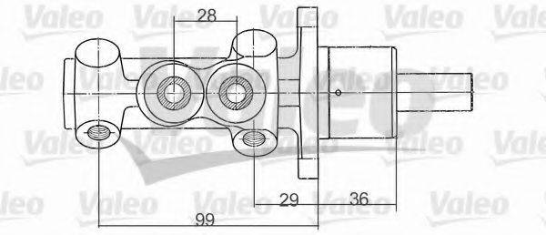 VALEO 350705 Главный тормозной цилиндр