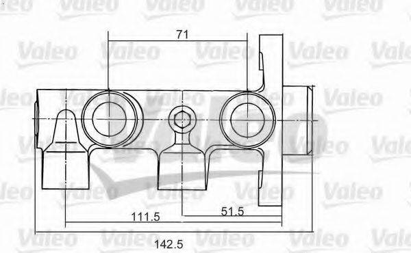 VALEO 350823 Главный тормозной цилиндр