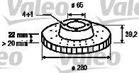 VALEO 186519 Тормозной диск