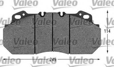 VALEO 541644 Комплект тормозных колодок, дисковый тормоз