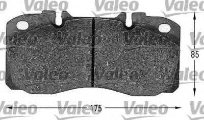 VALEO 541622 Комплект тормозных колодок, дисковый тормоз