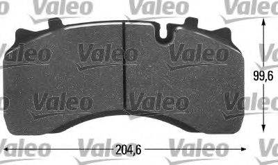 VALEO 541693 Комплект тормозных колодок, дисковый тормоз