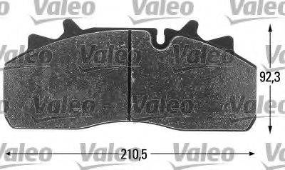 VALEO 541694 Комплект тормозных колодок, дисковый тормоз