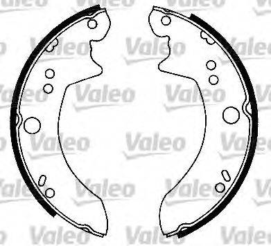 VALEO 562065 Комплект тормозных колодок