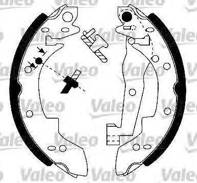 VALEO 553685 Комплект тормозных колодок