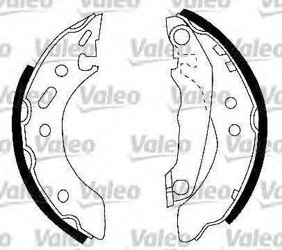 VALEO 553882 Комплект тормозных колодок