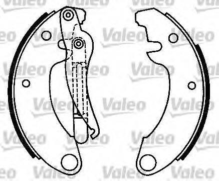 VALEO 553001 Комплект тормозных колодок