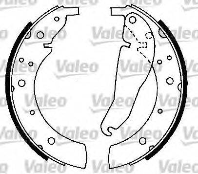 VALEO 562522 Комплект тормозных колодок