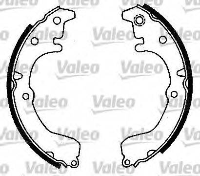 VALEO 553164 Комплект тормозных колодок