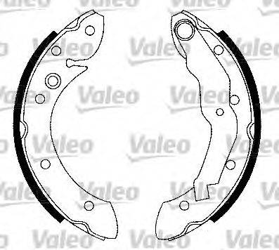 VALEO 553730 Комплект тормозных колодок
