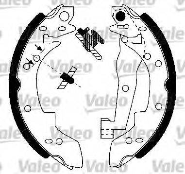VALEO 554679 Комплект тормозных колодок