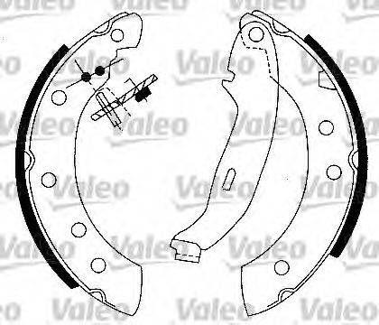 VALEO 554849 Комплект тормозных колодок