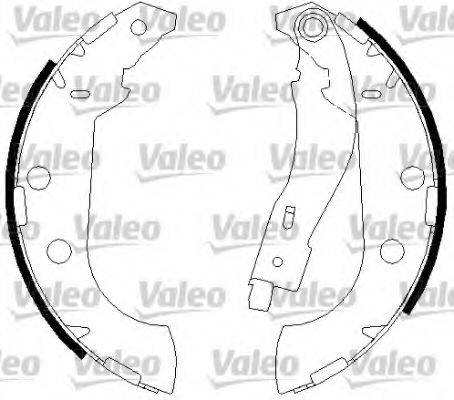 VALEO 562644 Комплект тормозных колодок