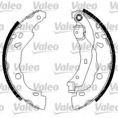 VALEO 554758 Комплект тормозных колодок