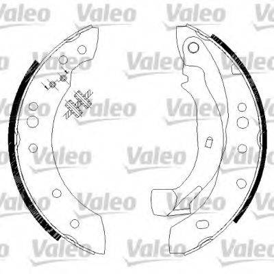 VALEO 554726 Комплект тормозных колодок