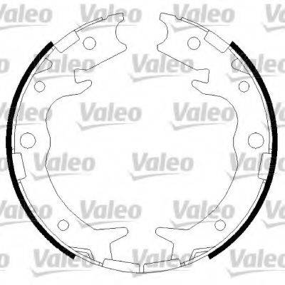 VALEO 564016 Комплект тормозных колодок, стояночная тормозная система