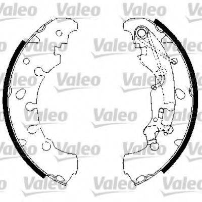 VALEO 554815 Комплект тормозных колодок