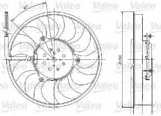 VALEO 696018 Вентилятор, охлаждение двигателя